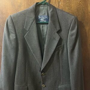Vintage Burberrys Wool Blazer 42R | 100% Virgin Wool Herringbone